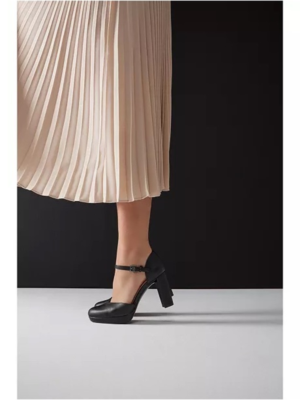 Naturalizer Bandele Black Mary Jane Block Heel platform Pumps - 7.5